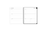 weekly and monthly academic planner featuring a weekly spread with ample lined writing space for notes, to-do list, weekly goals in a 8.5x11 planner