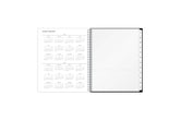 reference calendar, storage pocket, white monthly tabs