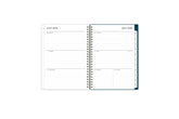 Featuring a weekly spread for this  weekly monthly planner are clean, lined writing space with room for notes, to-do lists, goals, projects, and white monthly tabs in 8.5x11 planner
