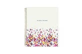 academic student planner featuring a confetti inspired front cover in 8.5x11 size, Titled "Plans & Things"