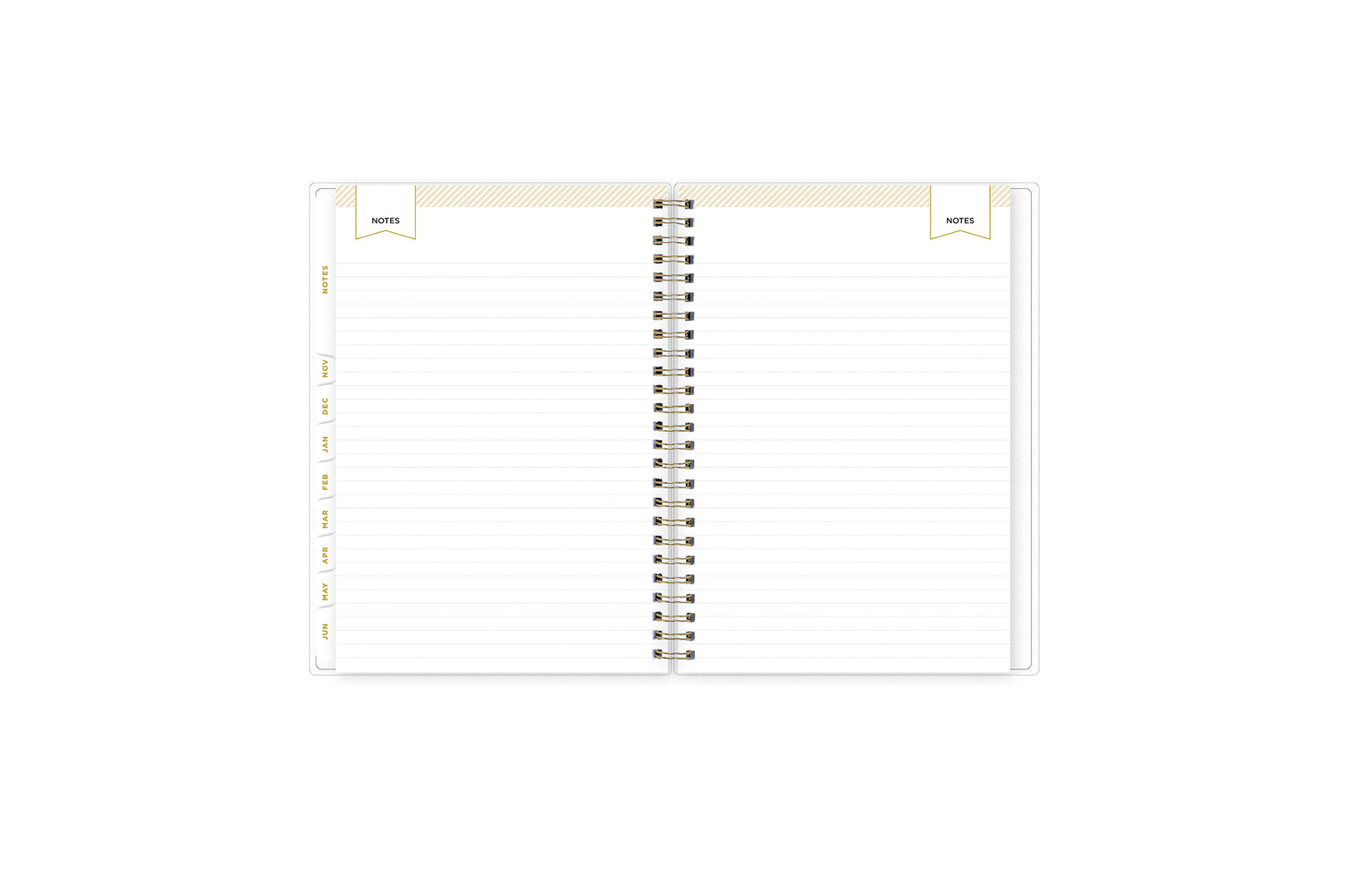 lined notes pages in 5.875x8.625 planner size