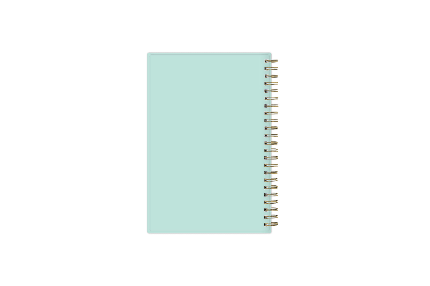 mint back cover on this 5x8 weekly monthly planner 