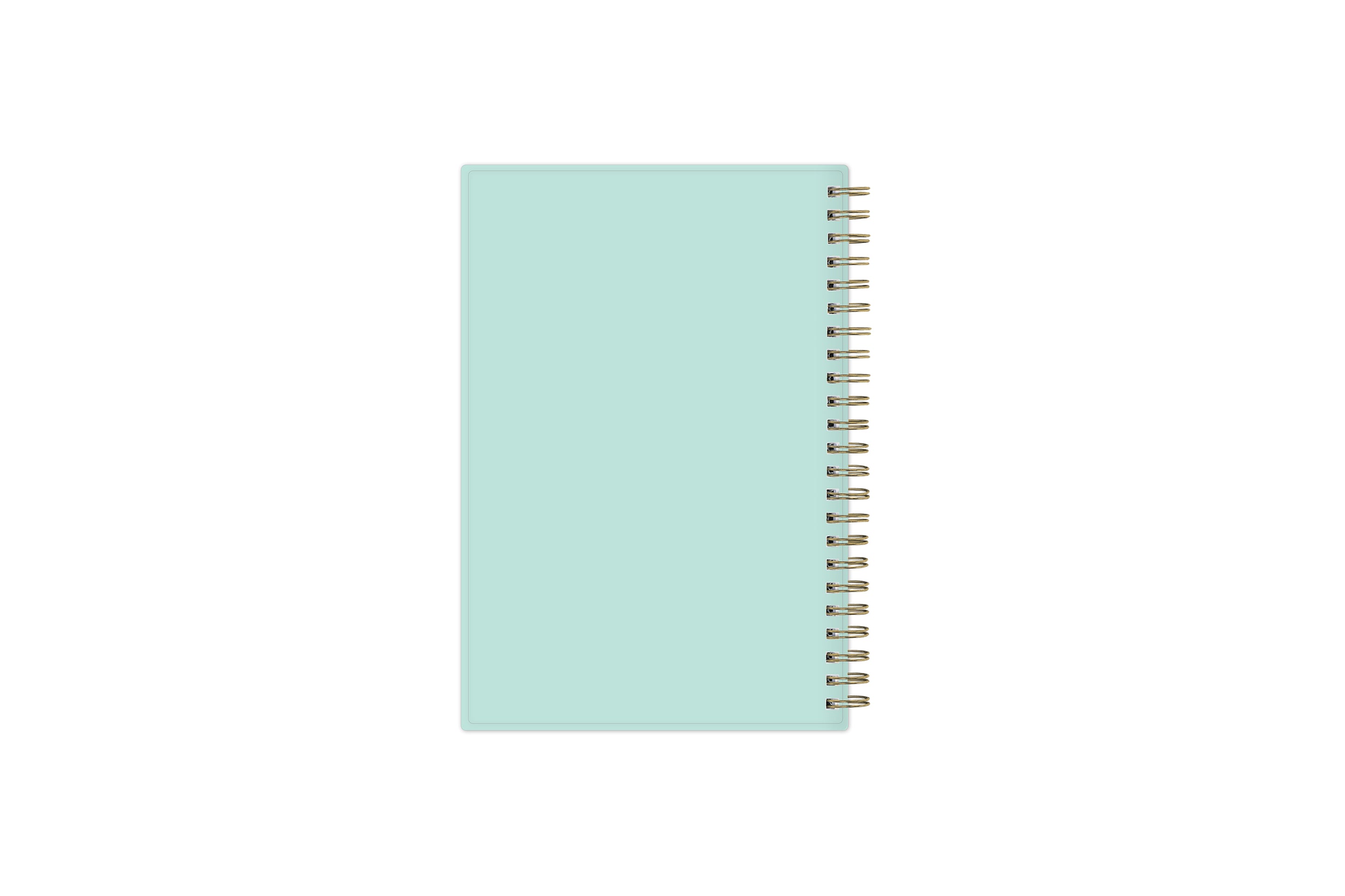 mint back cover on this 5x8 weekly monthly planner 