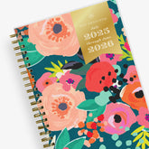 floral front cover on this 2025-2026 weekly monthly planner in 5x8 planner size