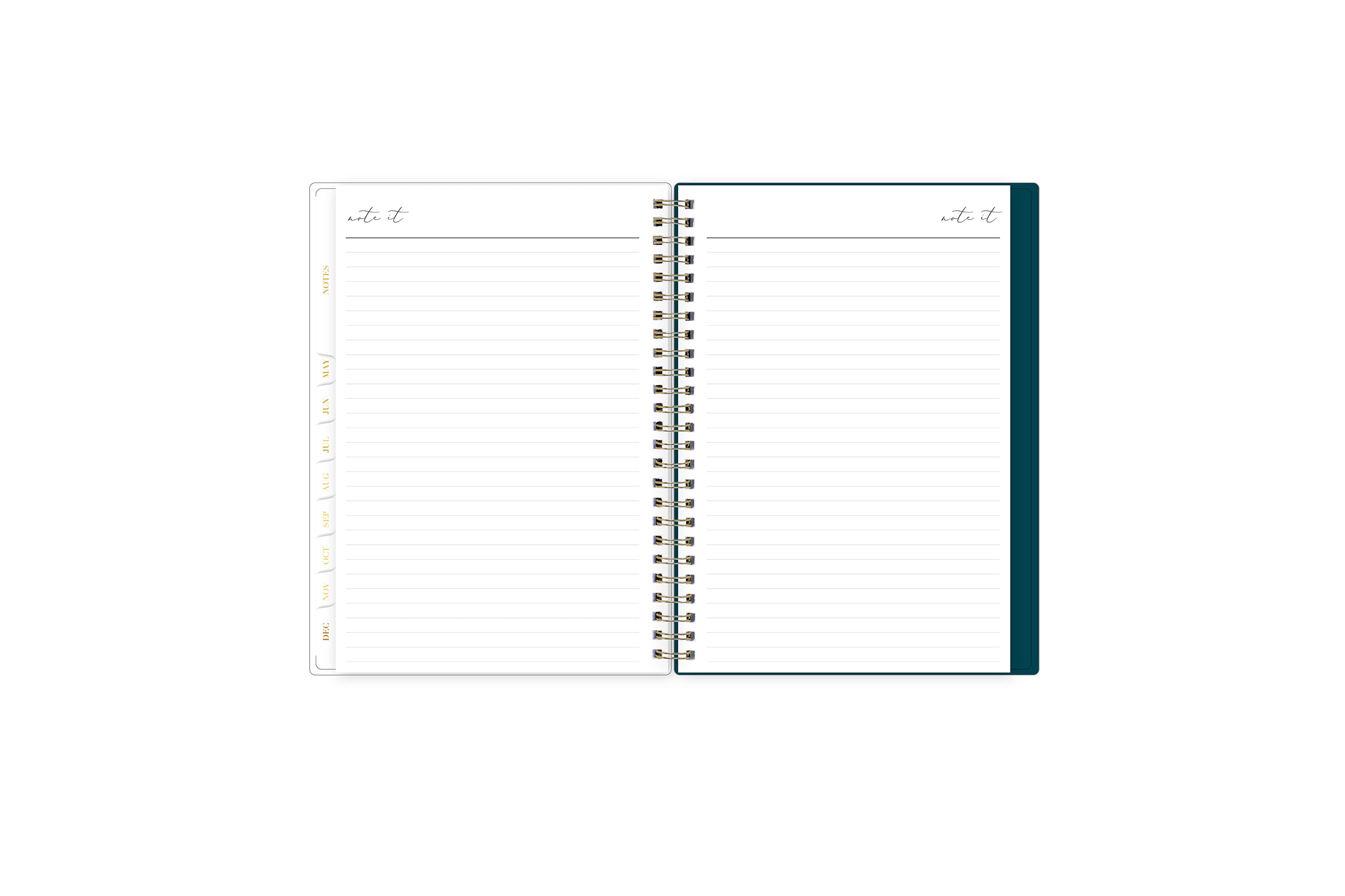 lined notes pages on this planner