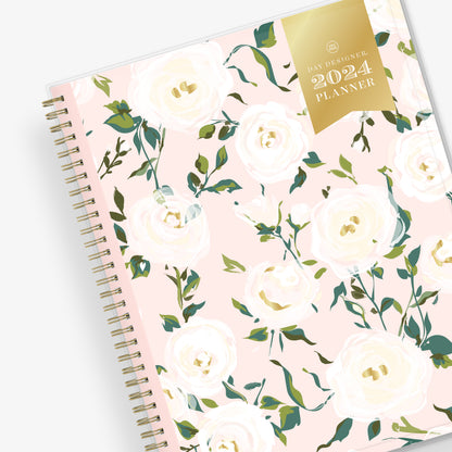 Day Designer for Blue Sky 2023 Weekly and Monthly Planner, 8.5 x 11,  Clear Pocket Cover, Wirebound, Coming Up Roses (140092-23)