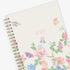 2025 blue sky floral cover and grey background weekly monthly planner in 5x8 planner size