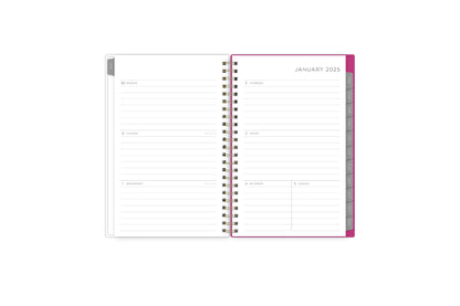 known for clean blank writing space, the kelly ventura 2025 planner features a clean, classic weekly layout for note taking, deadlines, important dates, and room to plan each day and each week!