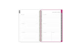 the kelly ventura 2025 weekly monthly planner features a monthly overview featuring, clean blank writing space, notes section, reference calendars, and teal monthly tabs, perfect for planning year in year out.