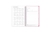 2025 planner featuring a yearly overview of 2025 and 2026 with yearly goals, notes section, and contact information in a 5x8 size 2024 weekly monthly planner