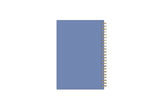 5x8 planner blue back cover and gold wire-o