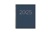 2025 weekly monthly planner in 8.5x11 planner size. Navy front cover