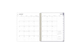 This January 2025 - December 2025 weekly monthly planner features a monthly spread with blank writing space for each day, lined notes section, reference calendars, and monthly tabs for easy navigating in a 8.5x11 planner size