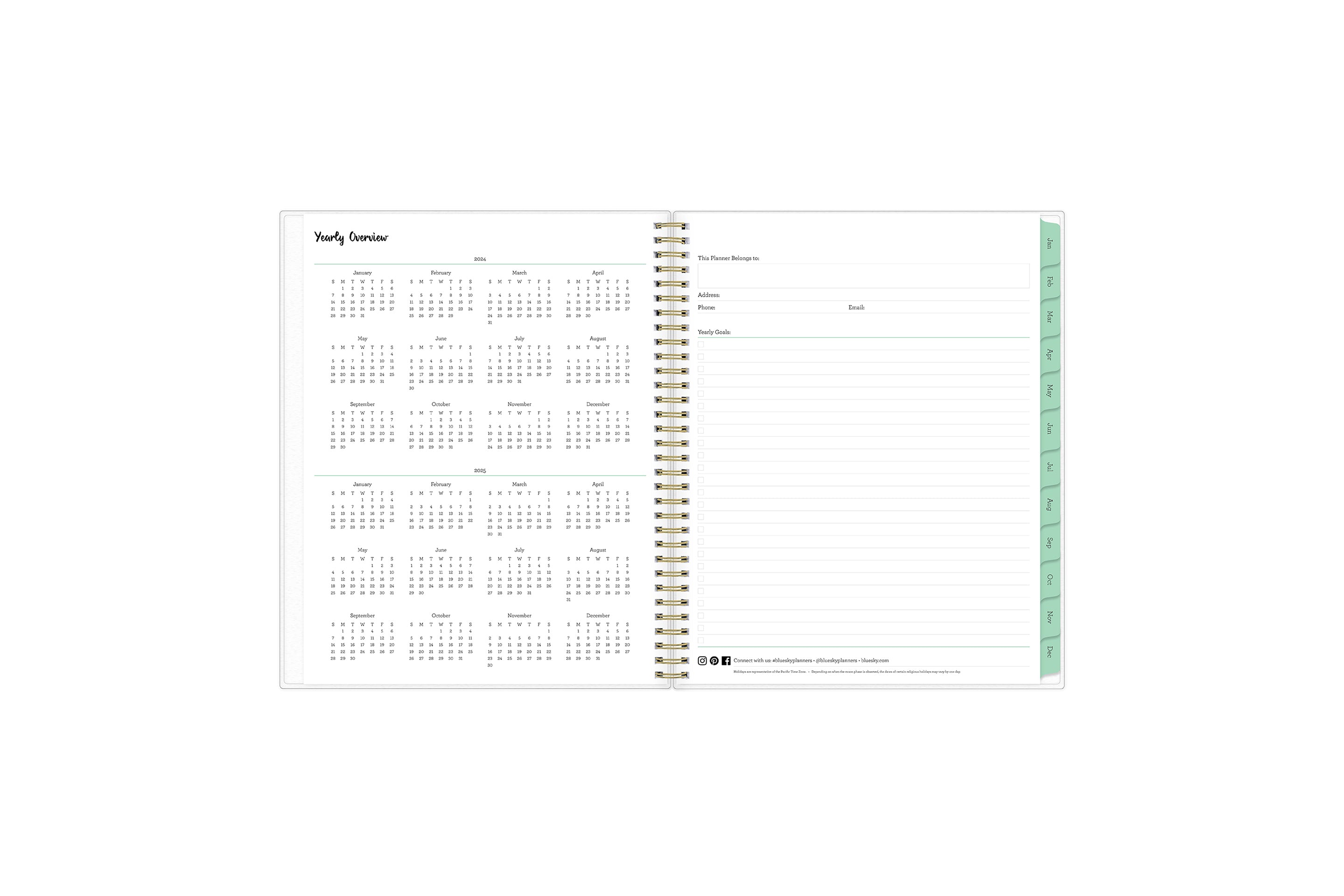 Amazon.com : POPRUN 2024 Planner Pocket Size 4''x 6.25'' - Small Calendar  for Purse with Hourly Schedule & Vertical Weekly Layout, Monthly Calendars,  Hardcover - Haze Blue : Office Products