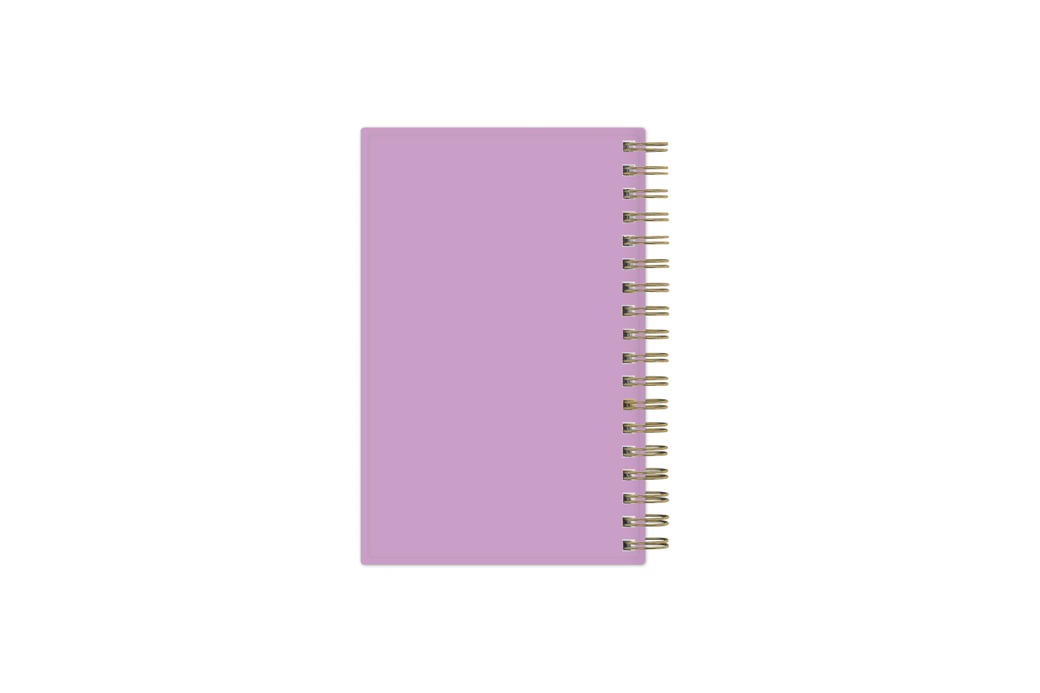 solid lavender backcover on this pocket sized planner