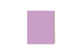 solid lavender back cover in 8.5x11 planner size.