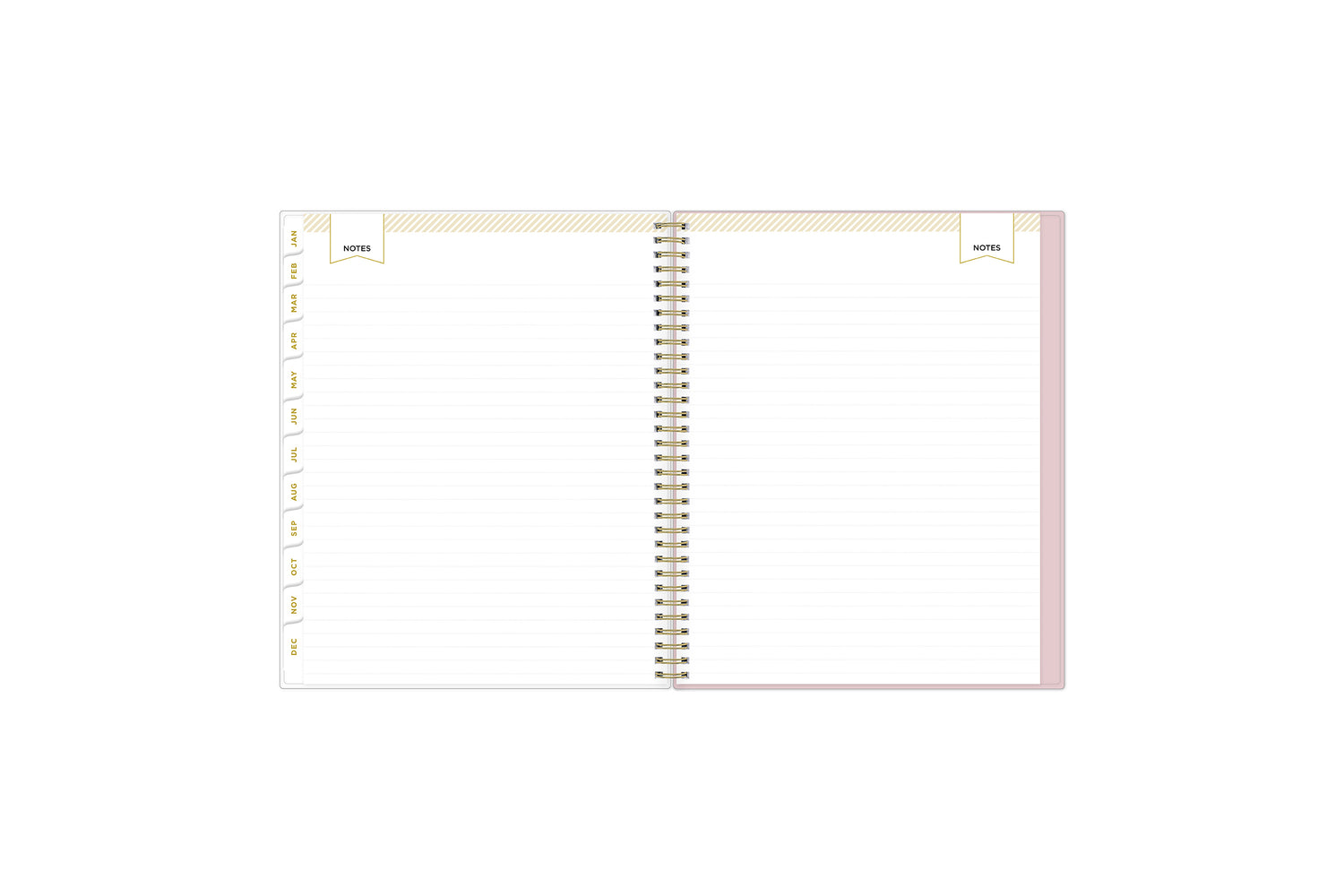 lined notes pages on this 2025 planner