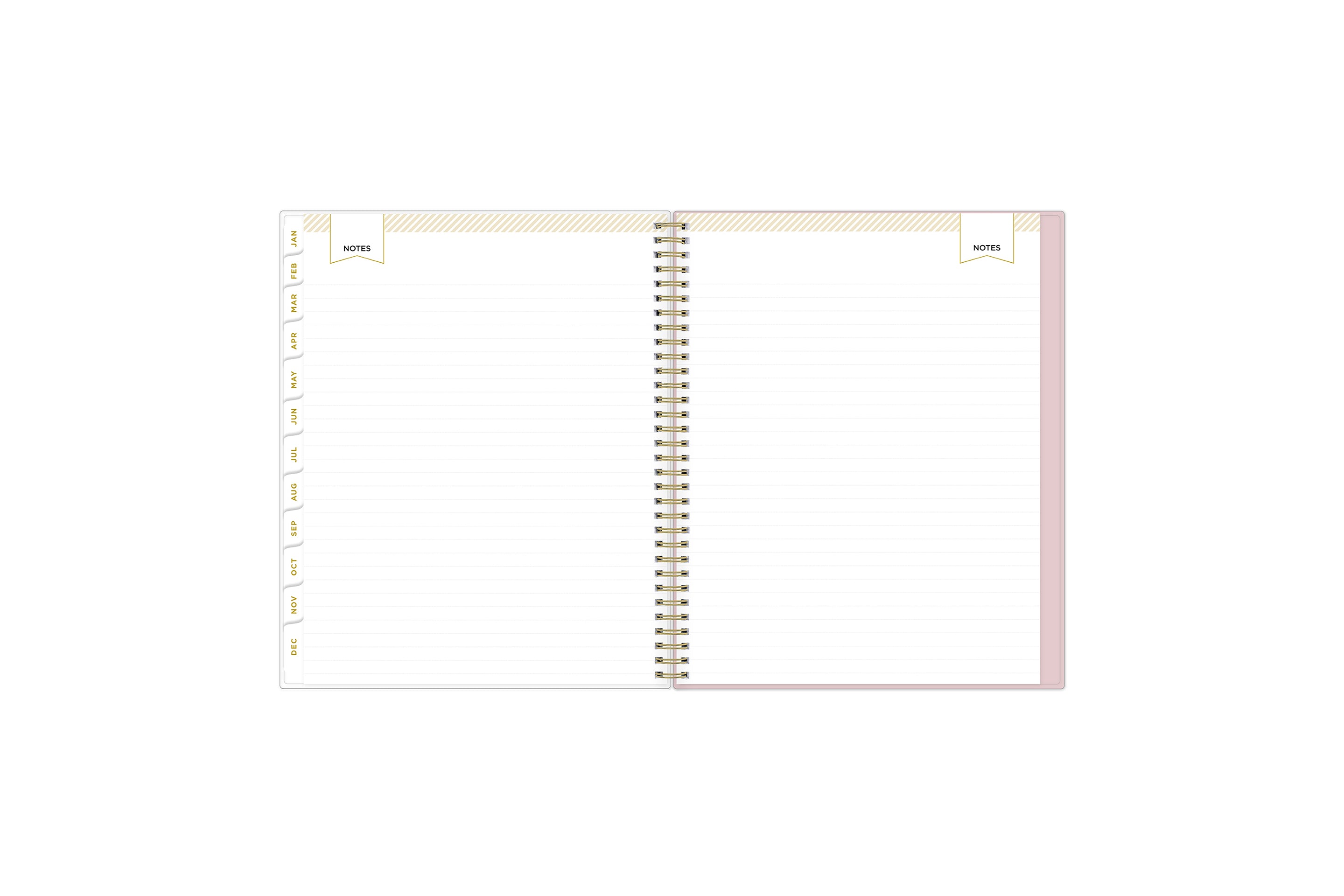 lined notes pages on this 2025 planner