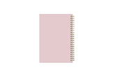 solid light -matte pink back cover in this 5x8 planner