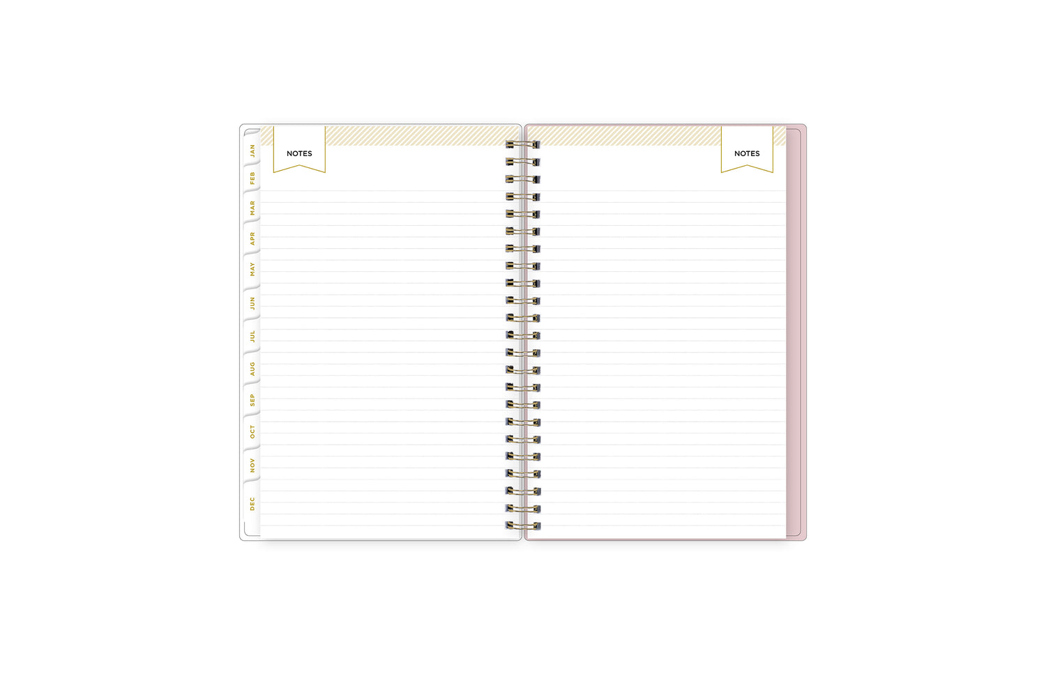 lined notes pages on this 2025 planner
