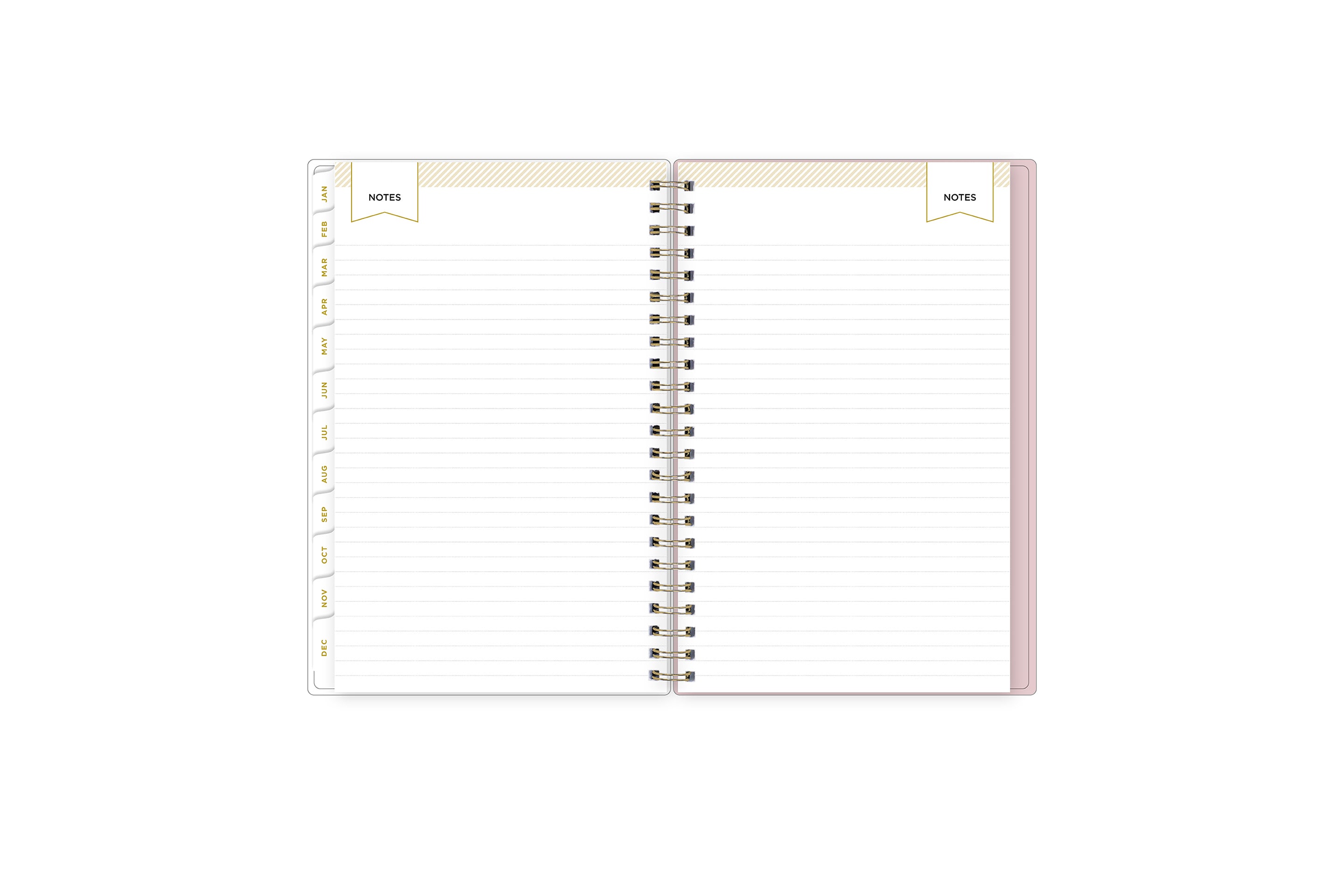 lined notes pages on this 2025 planner
