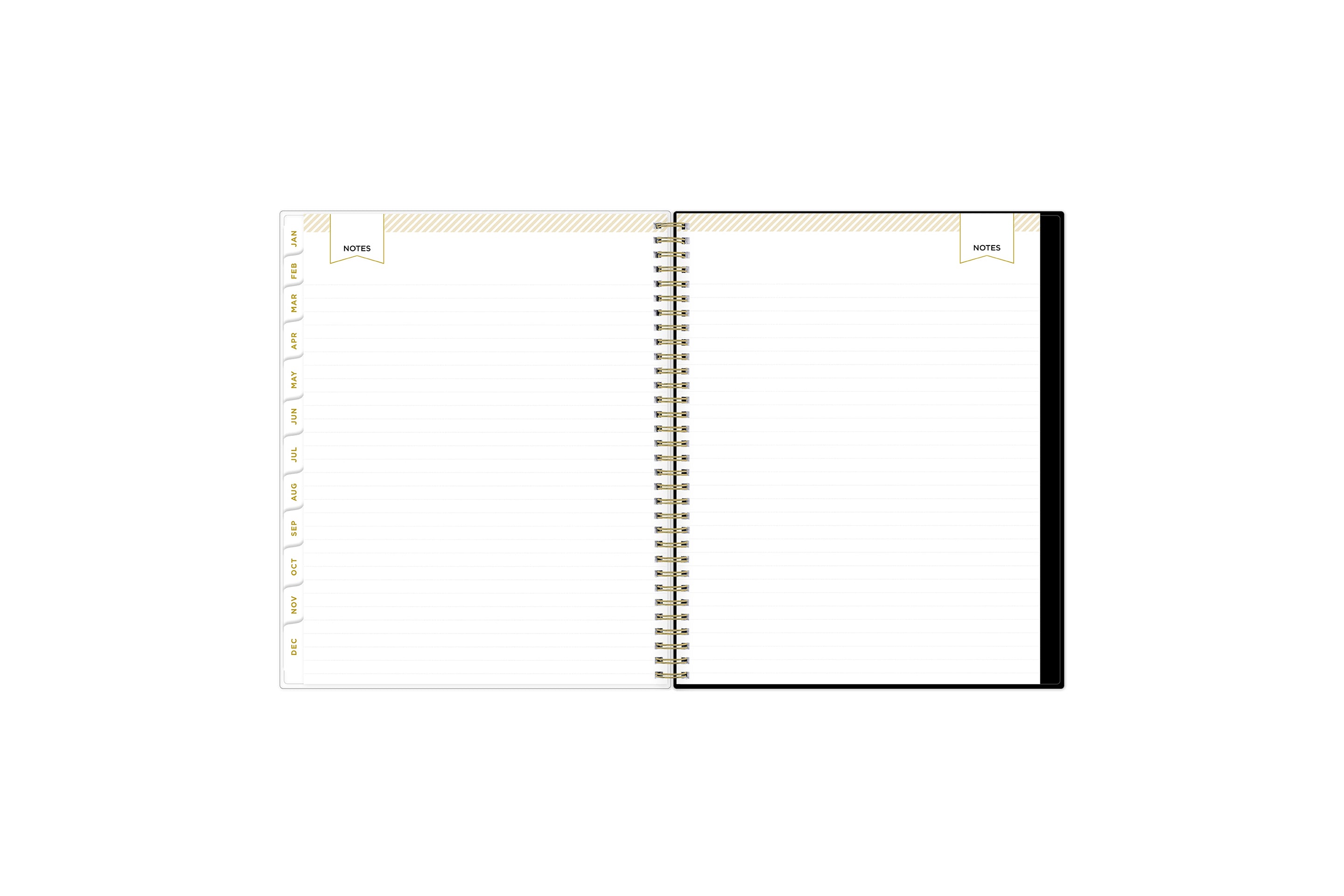 lined notes pages on this 2025 planner