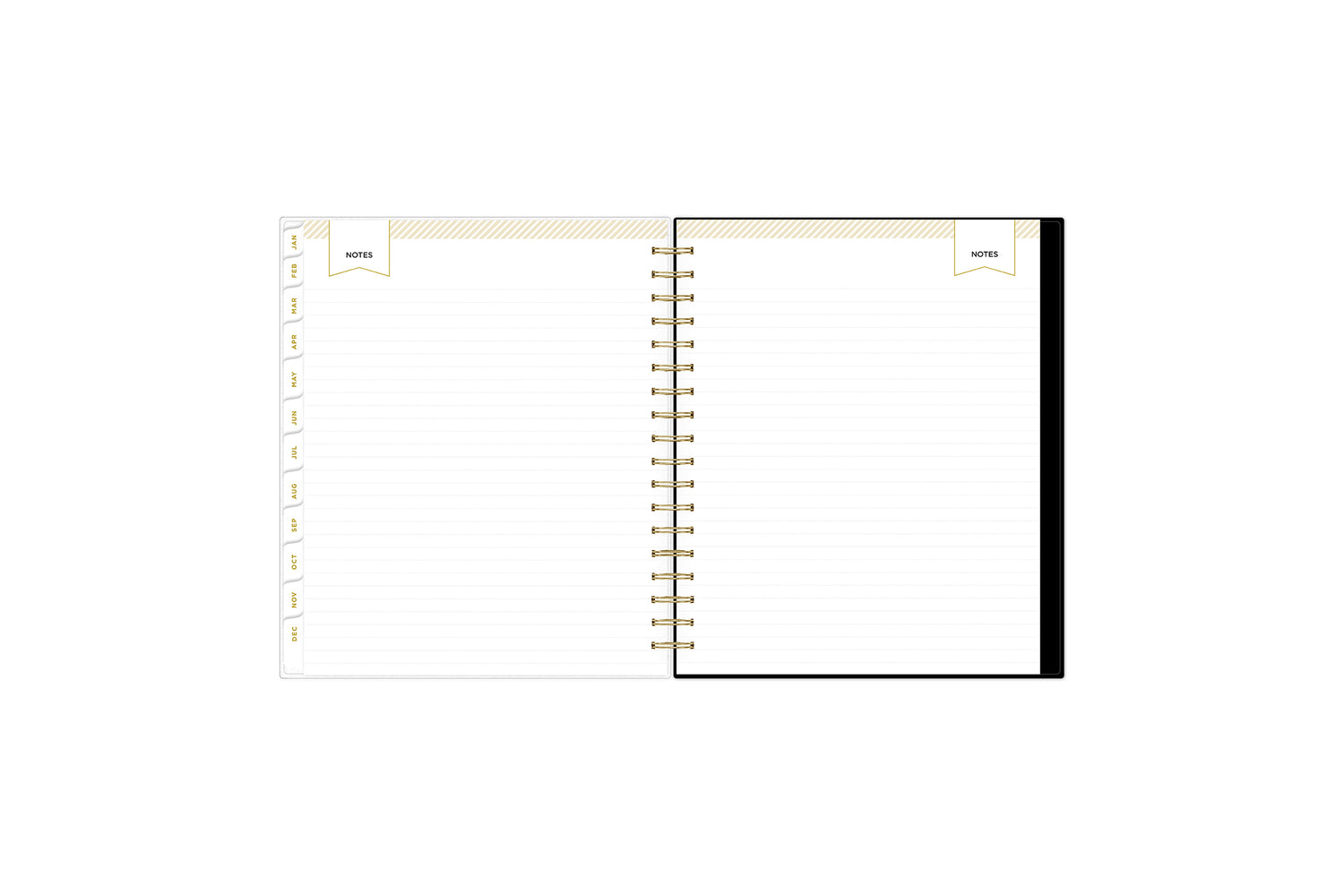 lined notes pages on this 2025 planner
