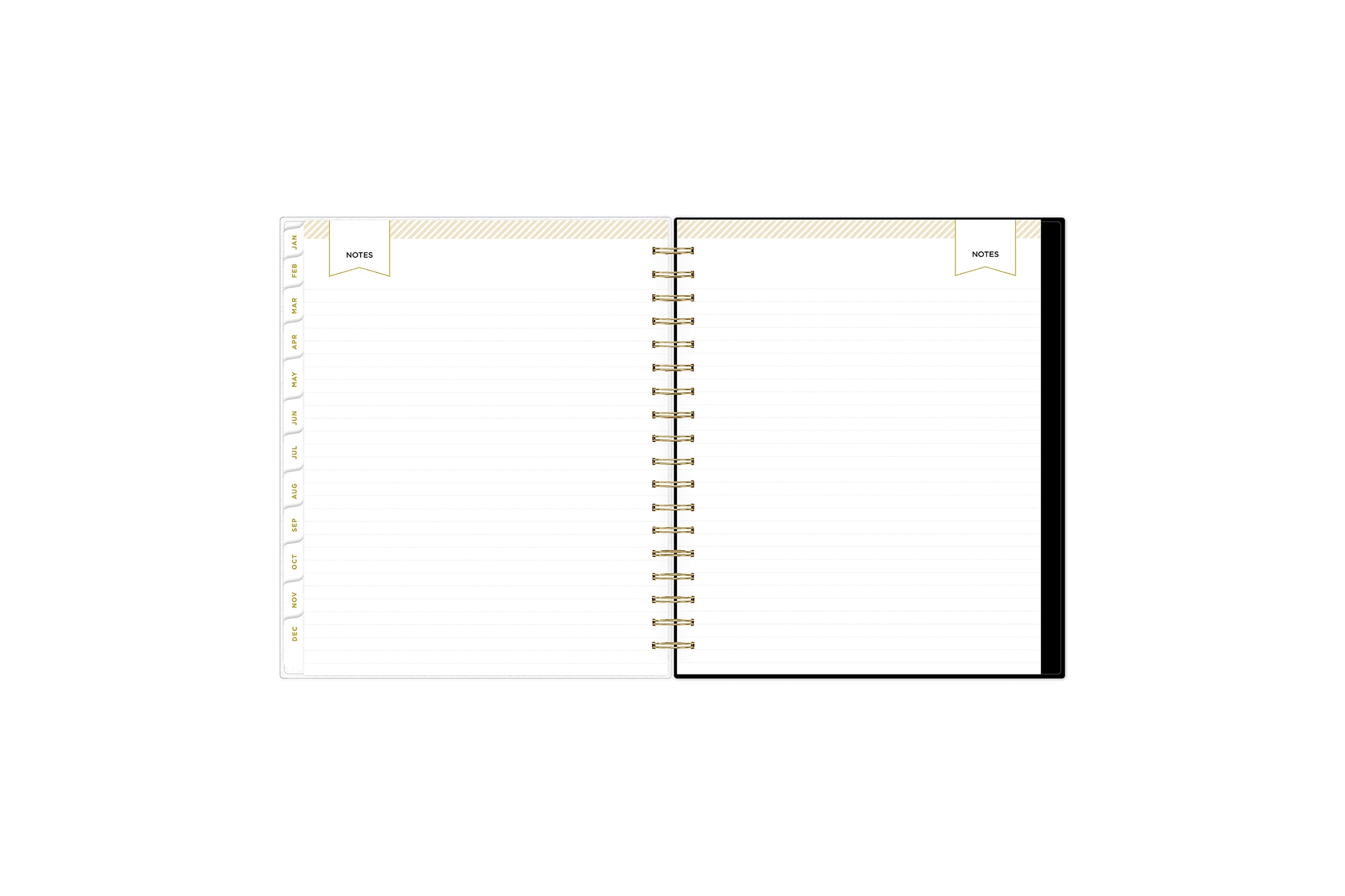 lined notes pages on this 2025 planner
