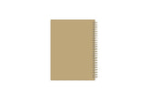 solid dark gold backcover in 5.875x8.625 planner notes size.