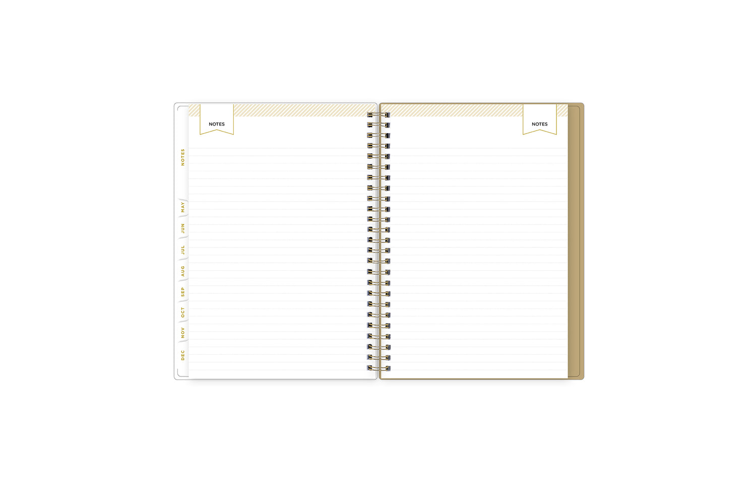 lined notes pages on this 2025 planner
