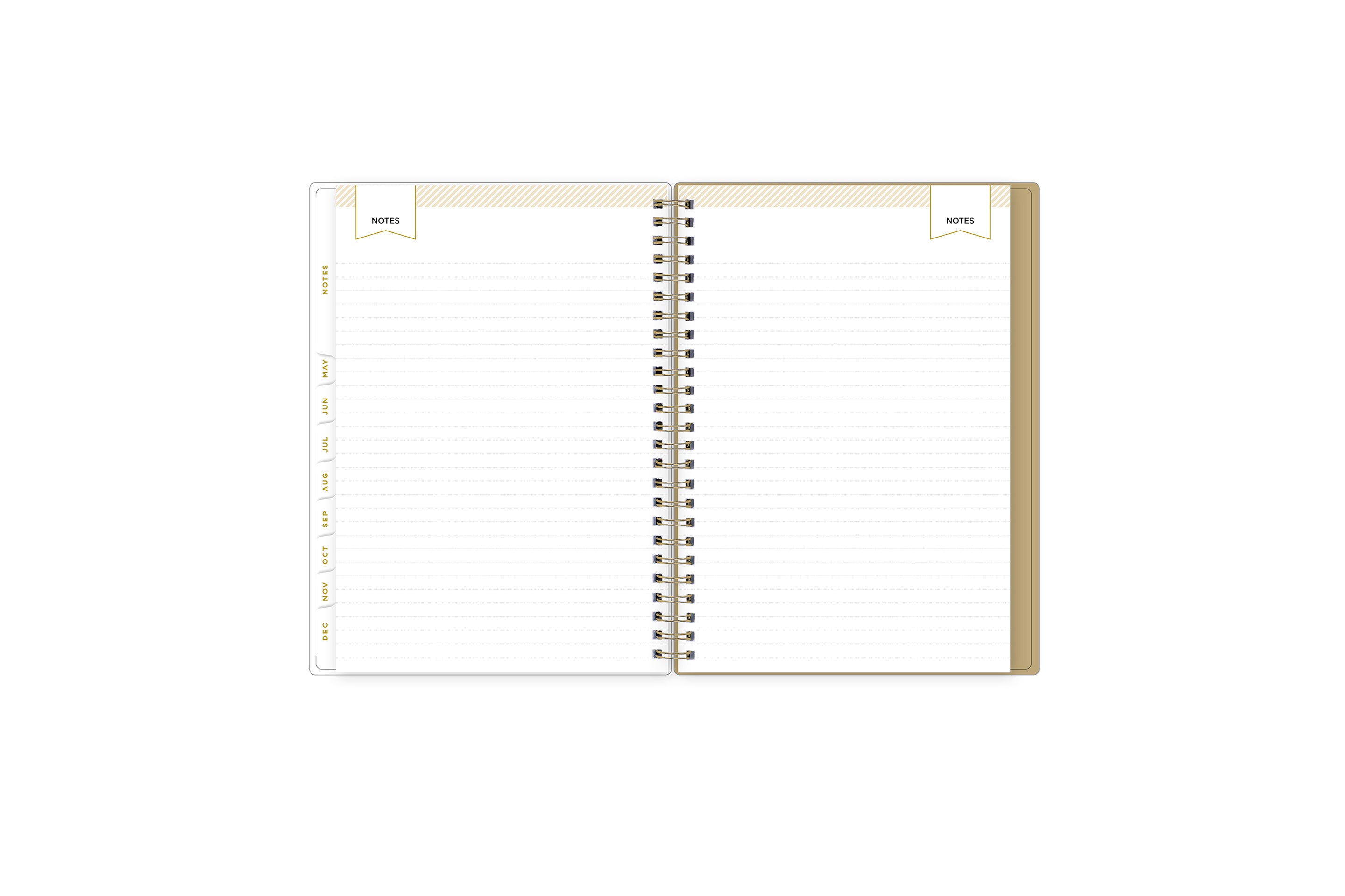 lined notes pages on this 2025 planner
