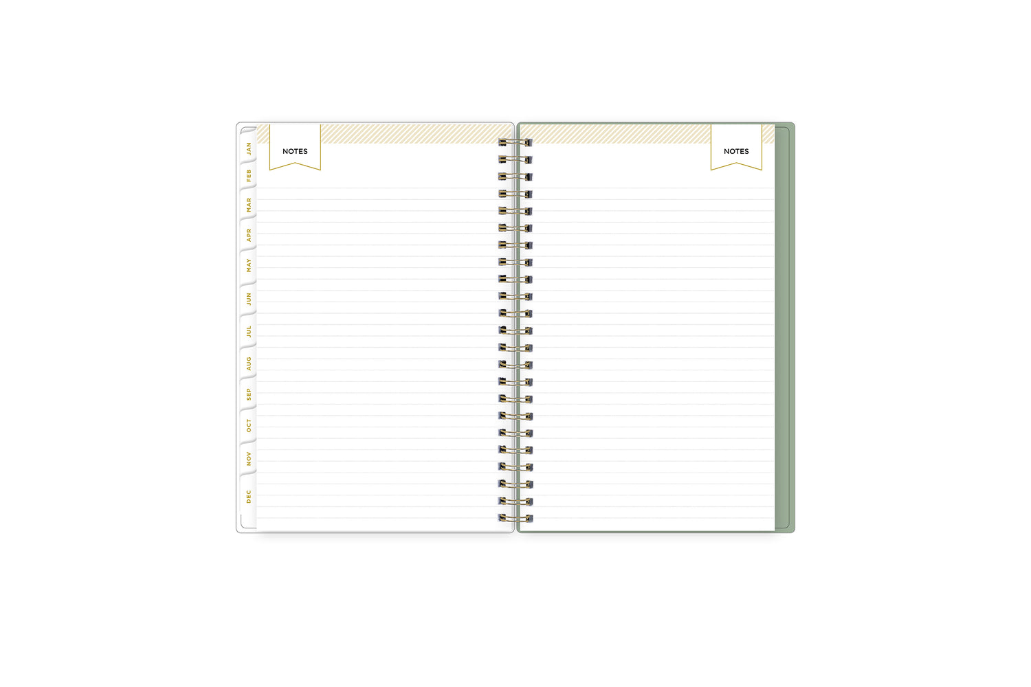 lined notes pages on this 2025 planner
