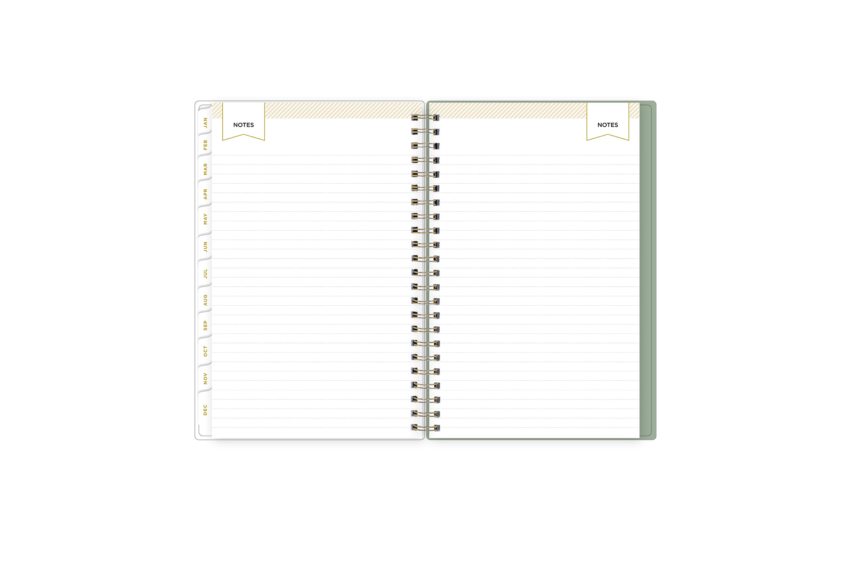 lined notes pages on this 2025 planner
