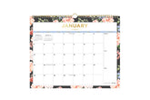 january 2025 - december 2025 wall calendar with floral border