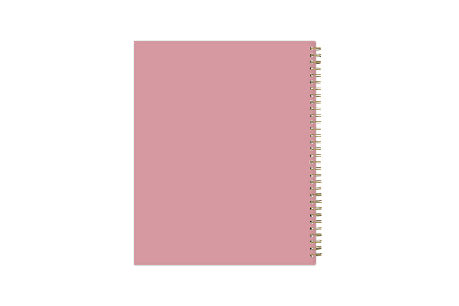 matte pink solid back cover 8.5x11 planner