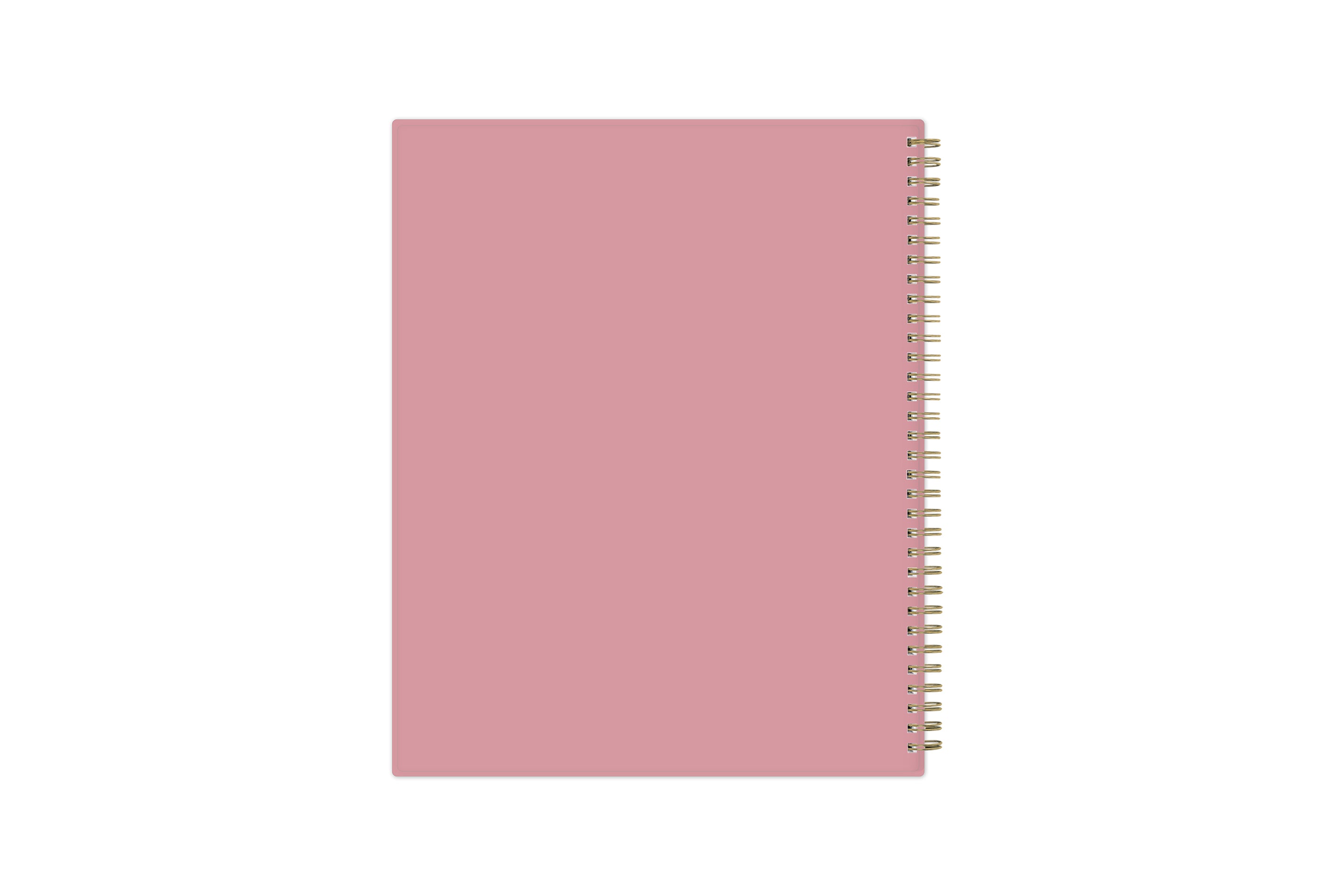 matte pink solid back cover 8.5x11 planner