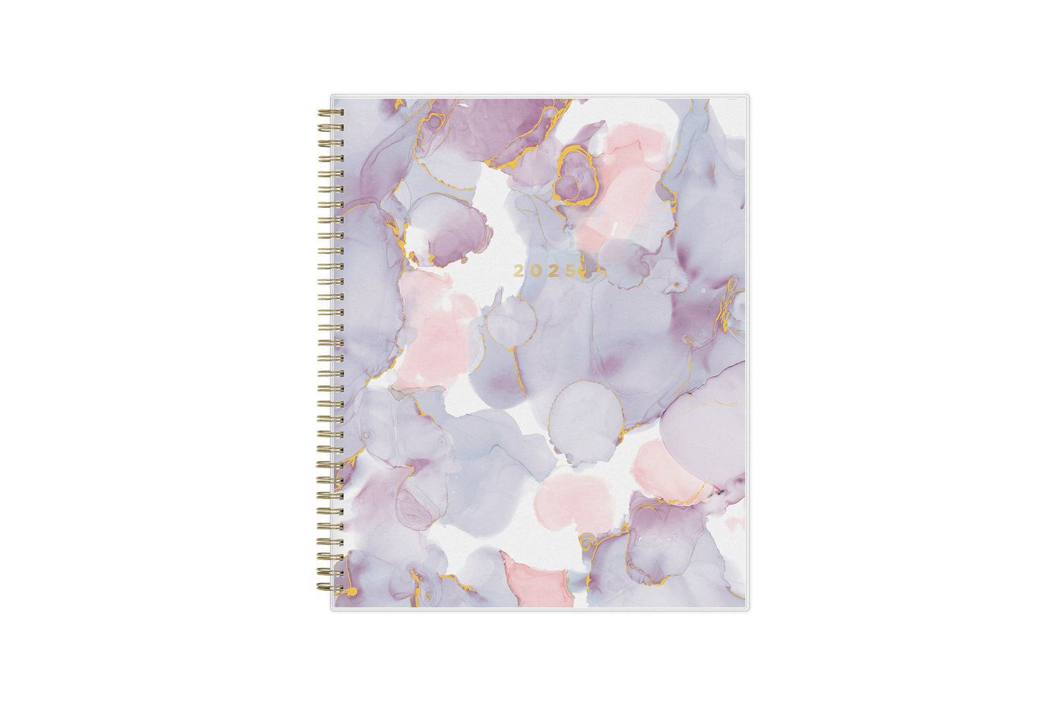 marble pattern front cover on this 8.5x11 planner for 2025