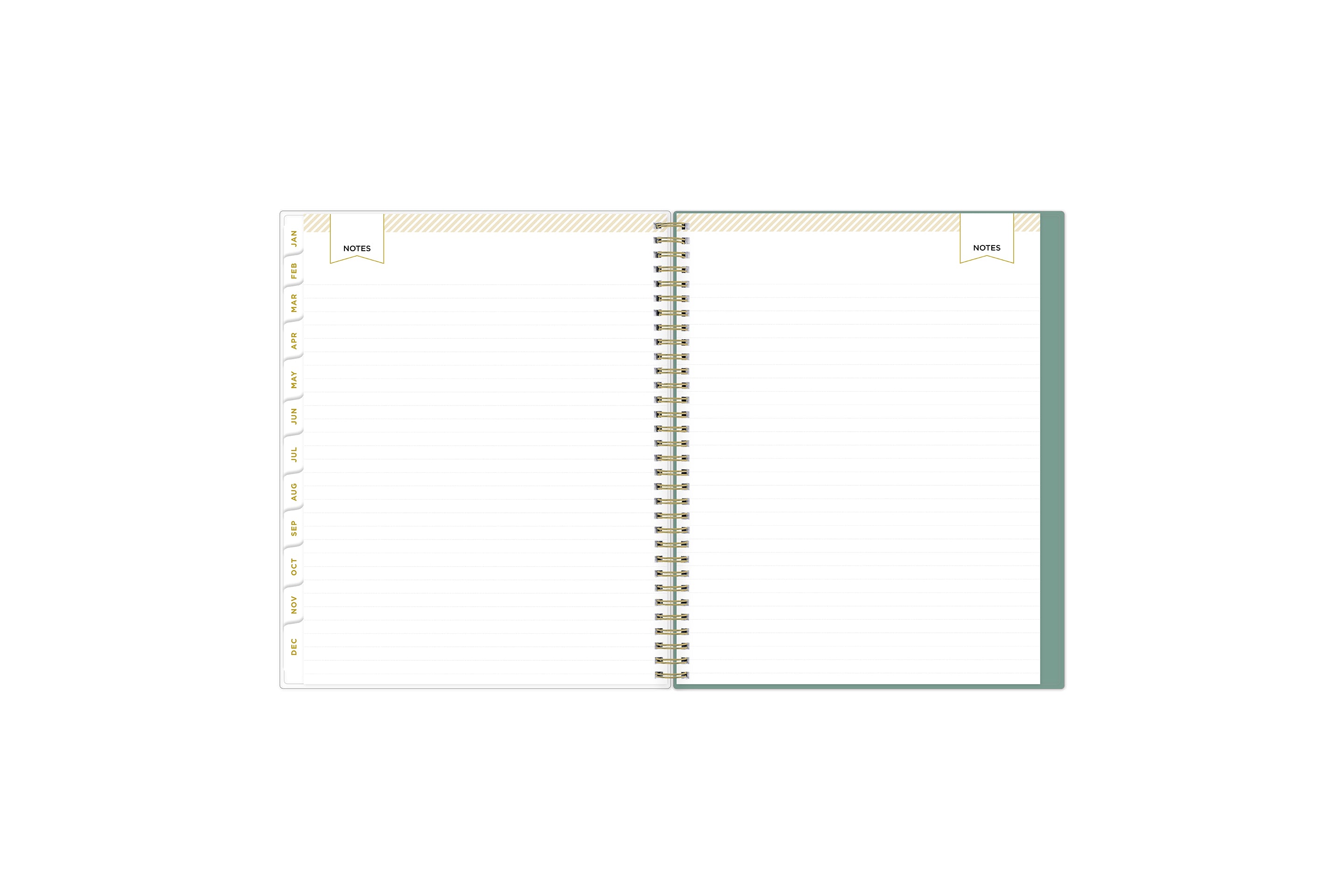 lined notes pages on this 2025 planner
