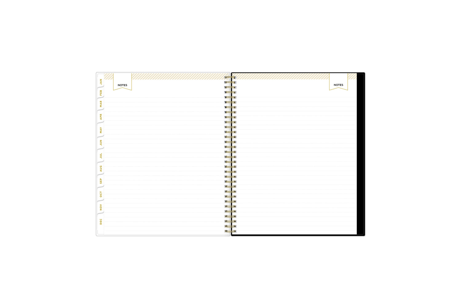 lined notes pages on this 2025 planner
