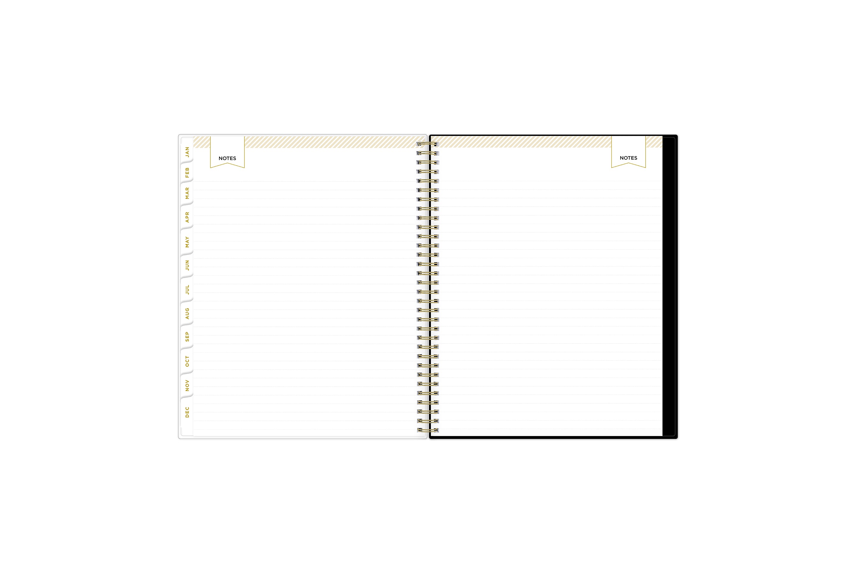 lined notes pages on this 2025 planner
