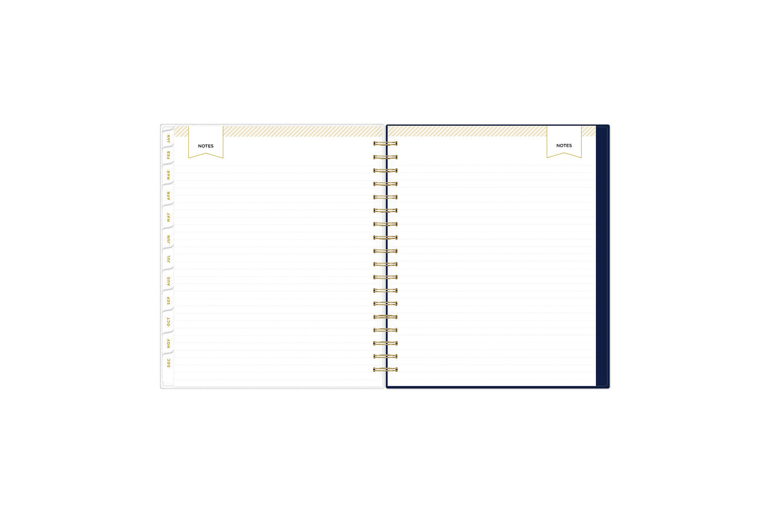 lined notes pages on this 2025 planner
