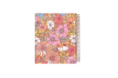 2025 floral front cover on this 7x9 livewell weekly planner