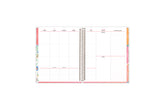 vertical weekly planning layout on this 7x9 planner January 2025 - December 2025