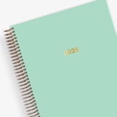 mint front cover on this 2025 7x9 livewell weekly planner