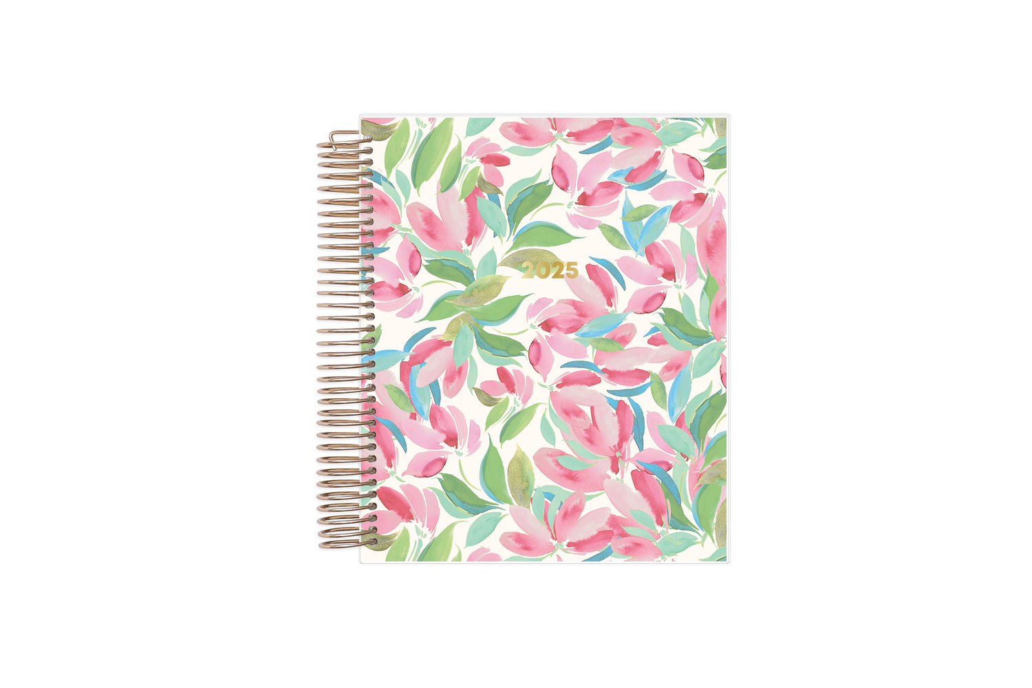 2025 brushed floral front cover on this 7x9 livewell daily planner