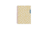 small floral pattern with yellow background on this planner notes 5.875x8.625