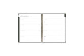 2025 planner featuring a weekly spread with dotted lined writing space, and monthly white tabs
