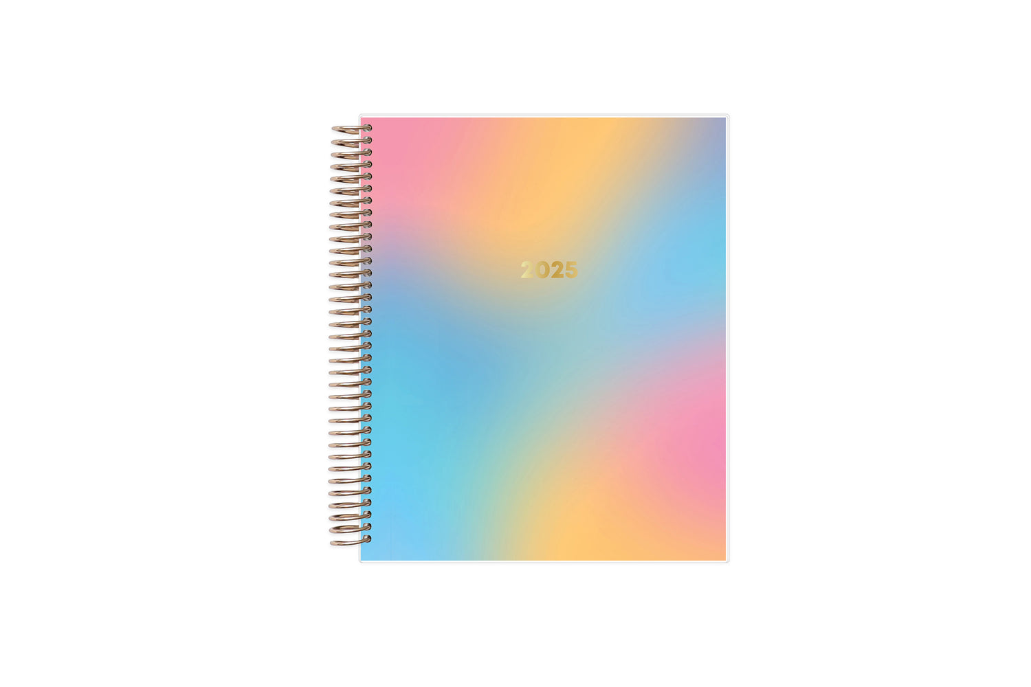 2025 rainbow front cover on this 7x9 livewell weekly planner.