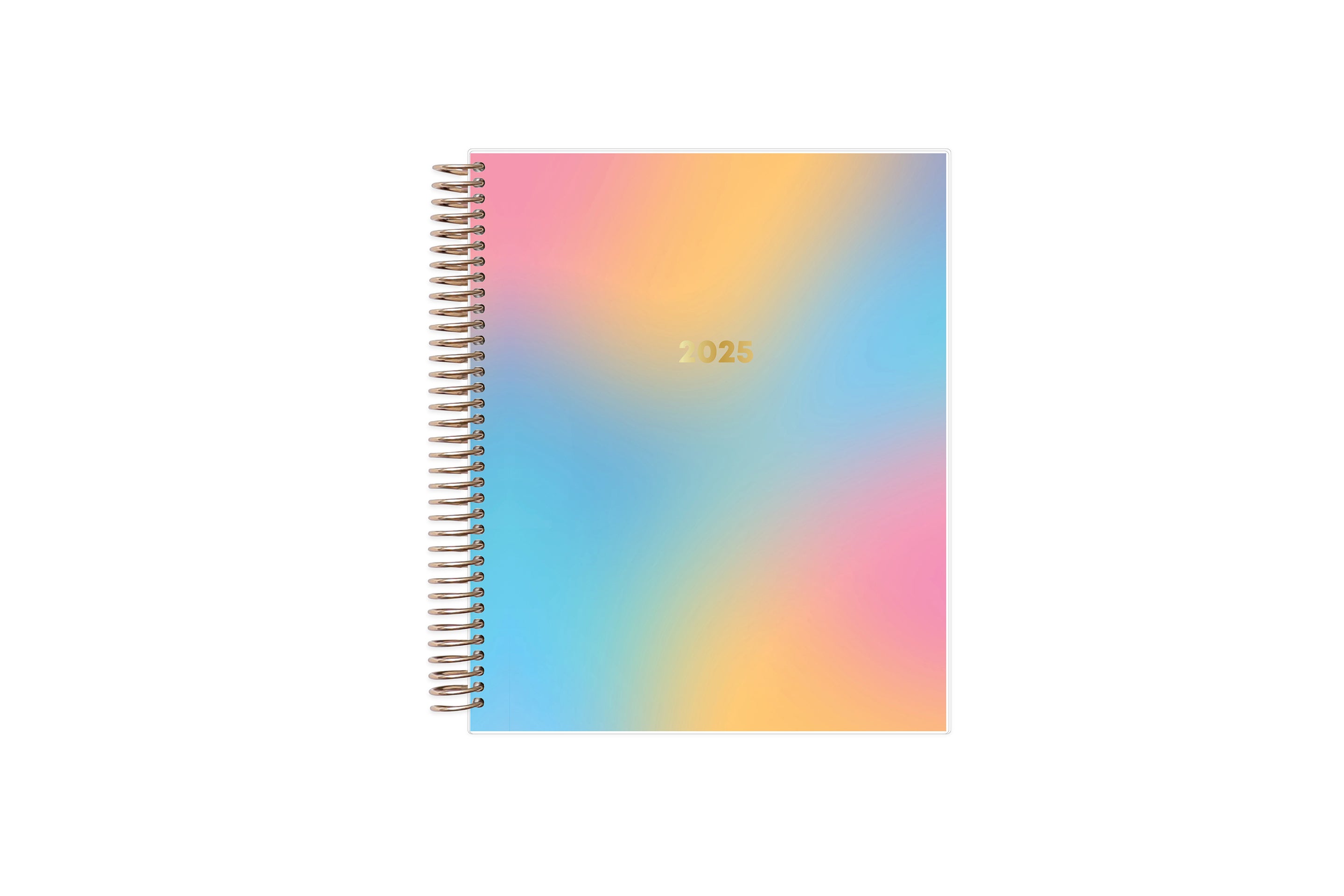 2025 rainbow front cover on this 7x9 livewell weekly planner.