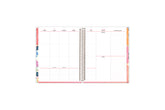 vertical weekly planning layout on this 7x9 planner January 2025 - December 2025